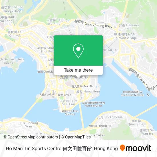 Ho Man Tin Sports Centre 何文田體育館 map