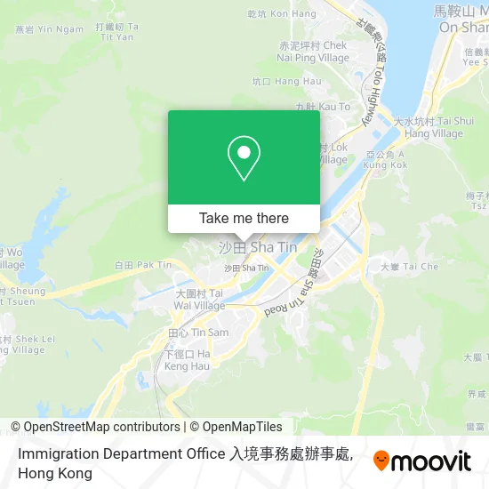 Immigration Department Office 入境事務處辦事處 map