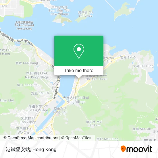 港鐵恆安站 map