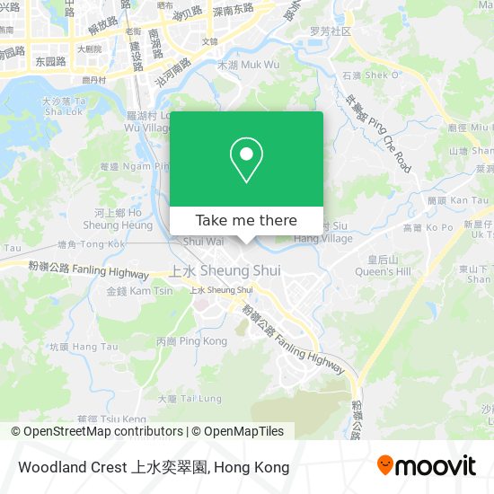 Woodland Crest 上水奕翠園 map