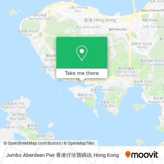 Jumbo Aberdeen Pier 香港仔珍寶碼頭 map