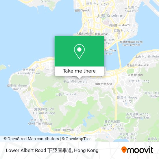 Lower Albert Road 下亞厘畢道地圖