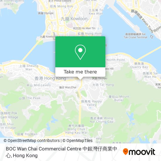 BOC Wan Chai Commercial Centre 中銀灣仔商業中心 map