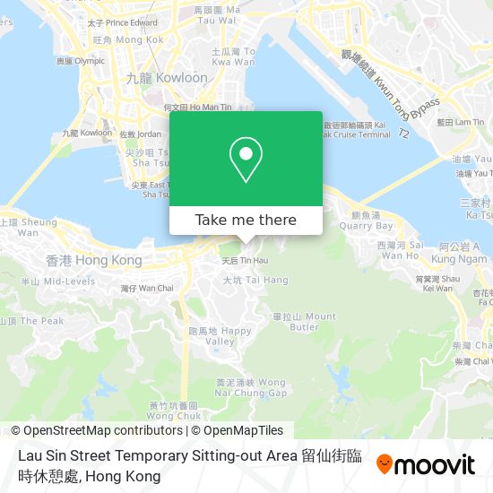 Lau Sin Street Temporary Sitting-out Area 留仙街臨時休憩處 map