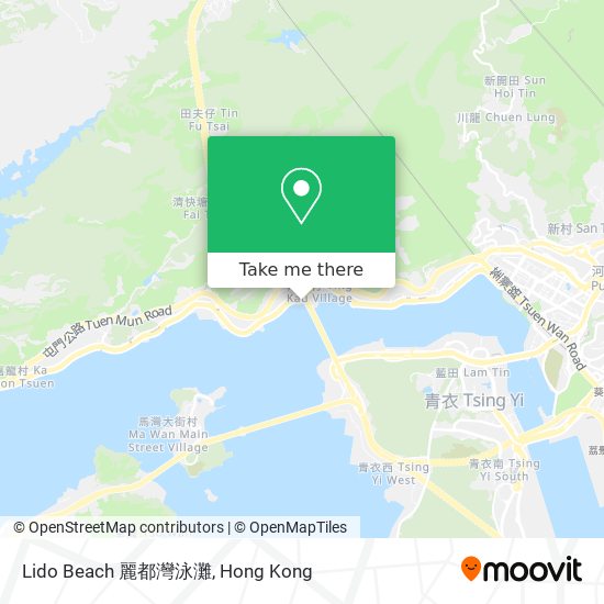 Lido Beach 麗都灣泳灘 map