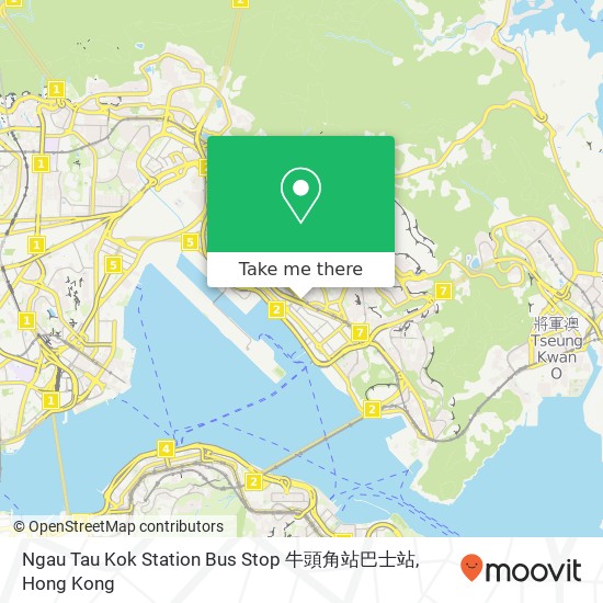 Ngau Tau Kok Station Bus Stop 牛頭角站巴士站 map