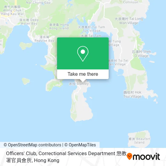 Officers' Club, Correctional Services Department 懲教署官員會所 map