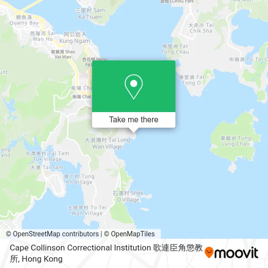 Cape Collinson Correctional Institution 歌連臣角懲教所 map