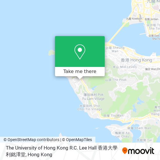 The University of Hong Kong R.C. Lee Hall 香港大學利銘澤堂 map