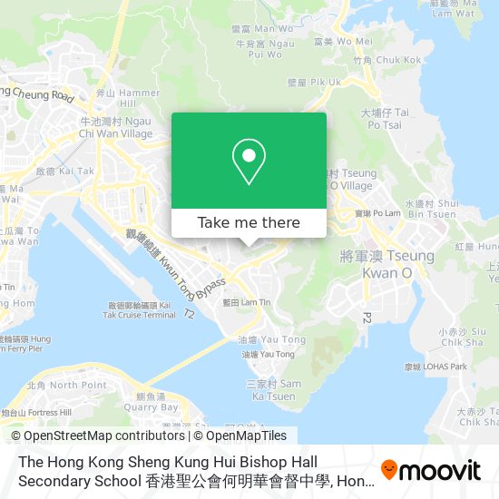 The Hong Kong Sheng Kung Hui Bishop Hall Secondary School 香港聖公會何明華會督中學 map