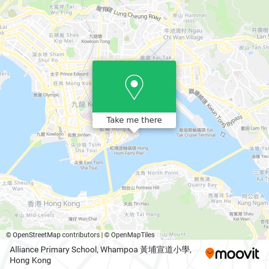 Alliance Primary School, Whampoa 黃埔宣道小學 map