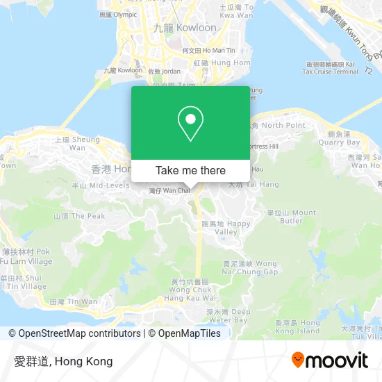 愛群道地圖