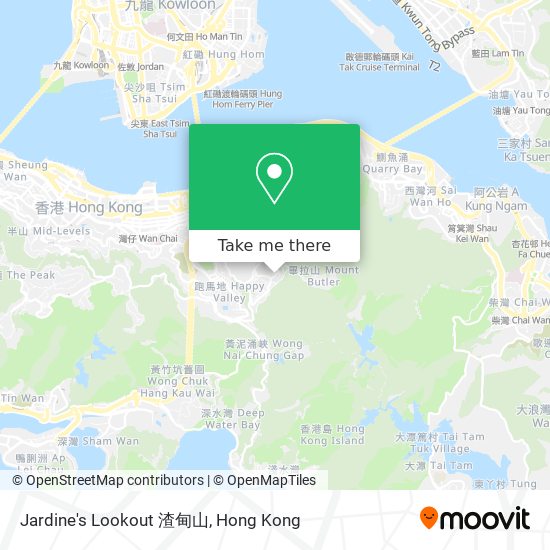 Jardine's Lookout 渣甸山 map