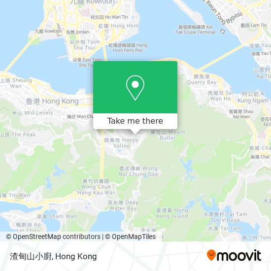 渣甸山小廚地圖