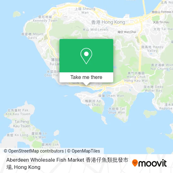 Aberdeen Wholesale Fish Market 香港仔魚類批發市場 map