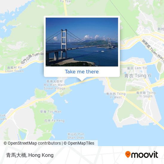 青馬大橋 map