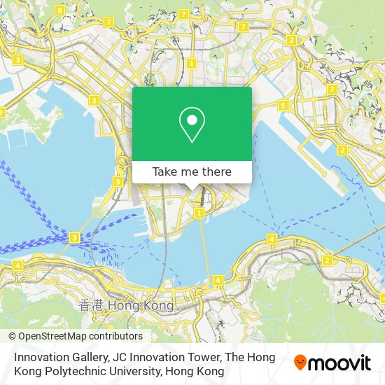 Innovation Gallery,  JC Innovation Tower, The Hong Kong Polytechnic University map