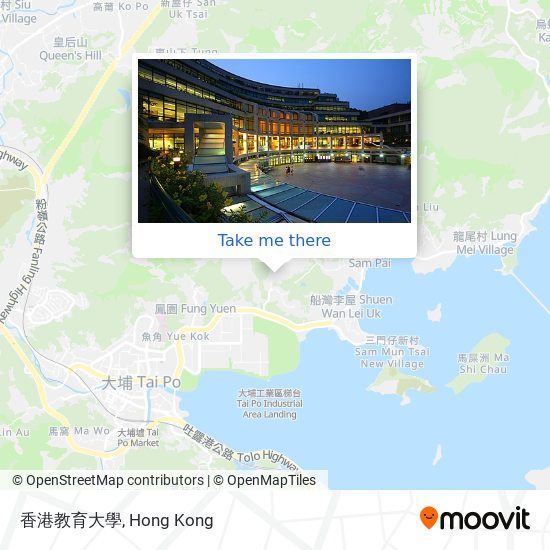 香港教育大學 map