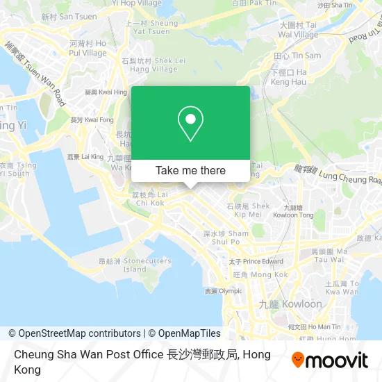 Cheung Sha Wan Post Office 長沙灣郵政局地圖