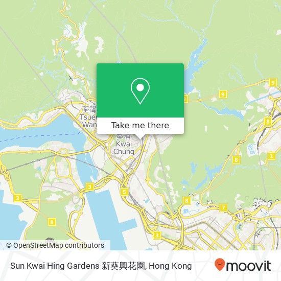 Sun Kwai Hing Gardens 新葵興花園 map