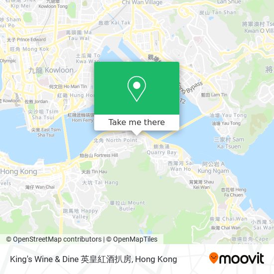 King's Wine & Dine 英皇紅酒扒房地圖