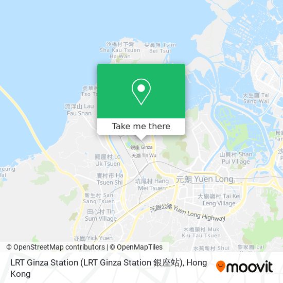 LRT Ginza Station map