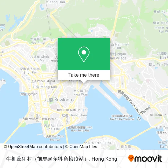 牛棚藝術村（前馬頭角牲畜檢疫站）地圖
