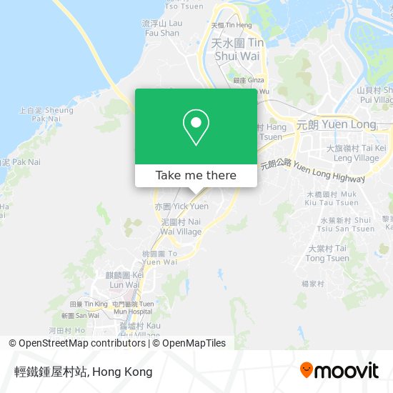 輕鐵鍾屋村站地圖