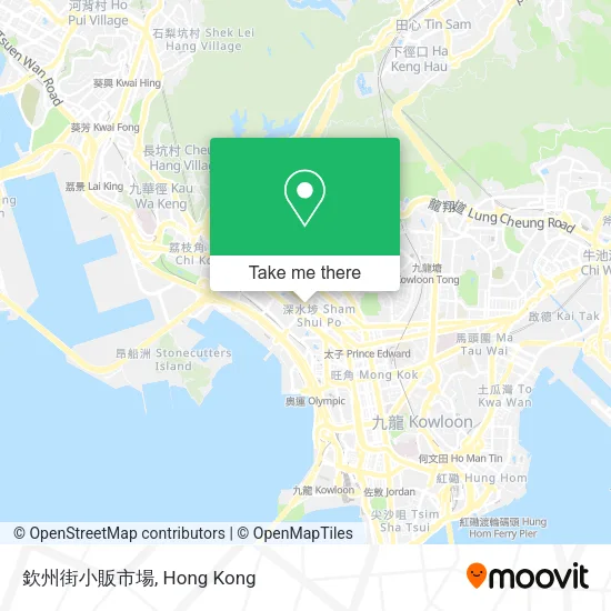 欽州街小販市場地圖