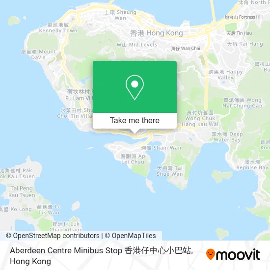 Aberdeen Centre Minibus Stop 香港仔中心小巴站 map