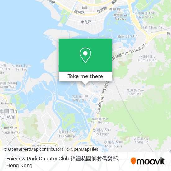 Fairview Park Country Club 錦鏽花園鄉村俱樂部 map