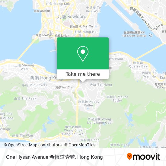 One Hysan Avenue 希慎道壹號 map