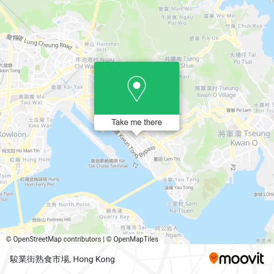駿業街熟食市場 map