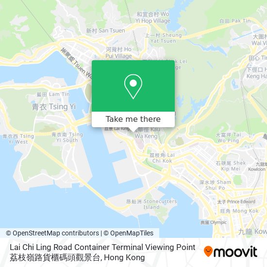 Lai Chi Ling Road Container Terminal Viewing Point 荔枝嶺路貨櫃碼頭觀景台 map