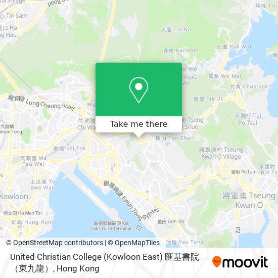 United Christian College (Kowloon East) 匯基書院（東九龍） map