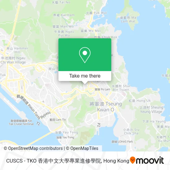 CUSCS - TKO 香港中文大學專業進修學院 map
