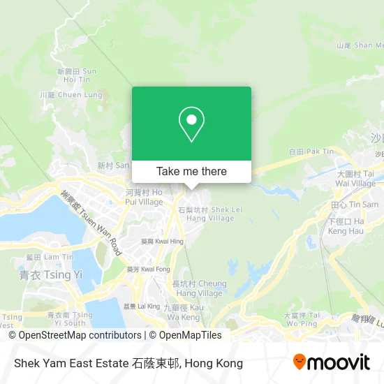 Shek Yam East Estate 石蔭東邨 map