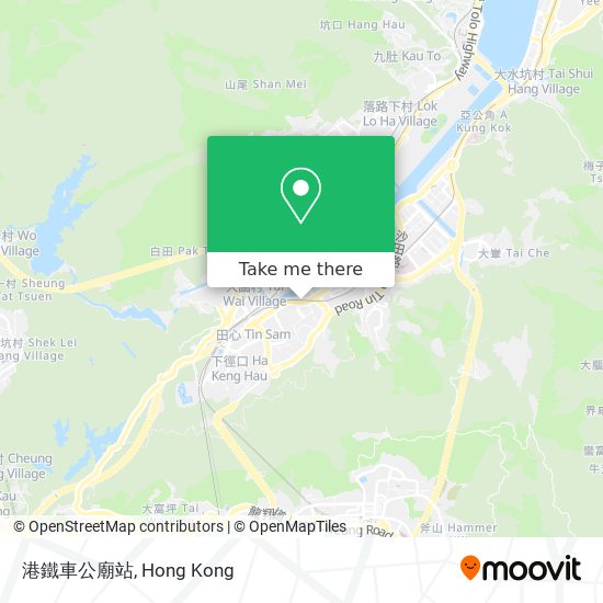 港鐵車公廟站 map