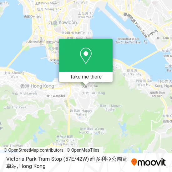 Victoria Park Tram Stop (57E / 42W) 維多利亞公園電車站 map