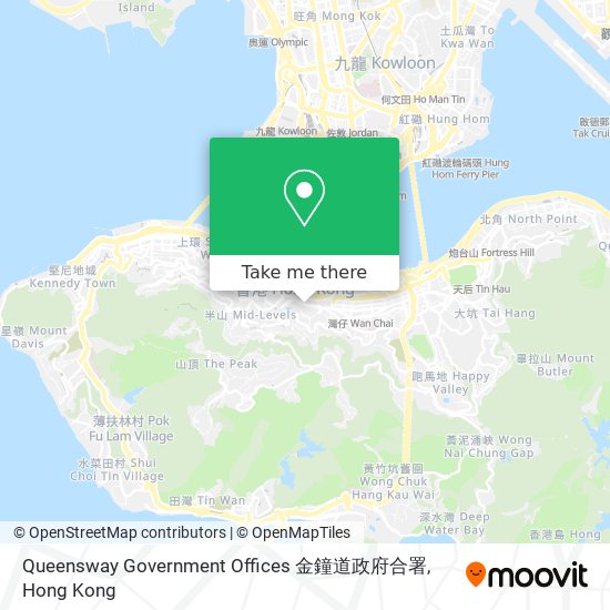 Queensway Government Offices 金鐘道政府合署地圖