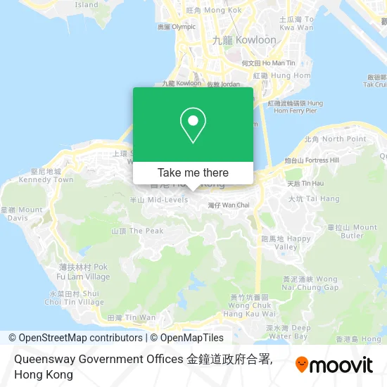Queensway Government Offices 金鐘道政府合署地圖
