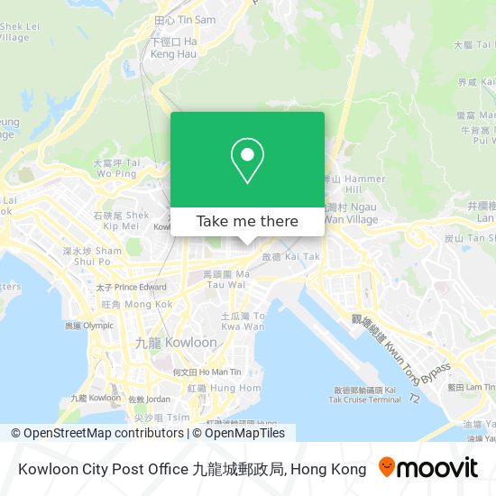 Kowloon City Post Office 九龍城郵政局 map