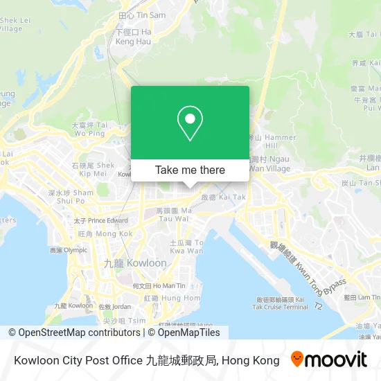 Kowloon City Post Office 九龍城郵政局 map