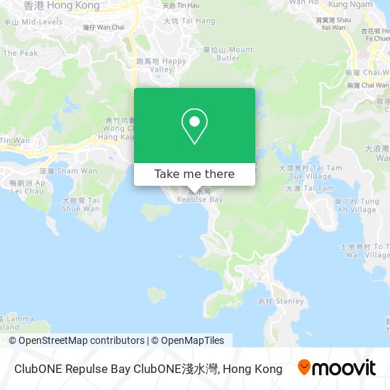 ClubONE Repulse Bay ClubONE淺水灣 map