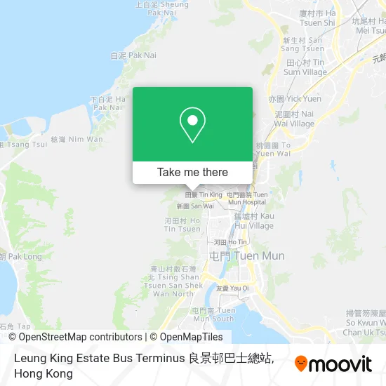 Leung King Estate Bus Terminus 良景邨巴士總站 map