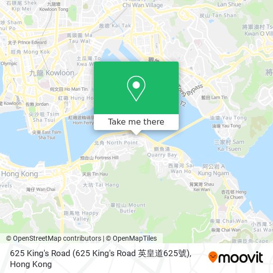 625 King's Road map