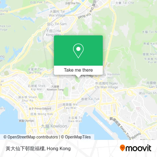黃大仙下邨龍福樓 map