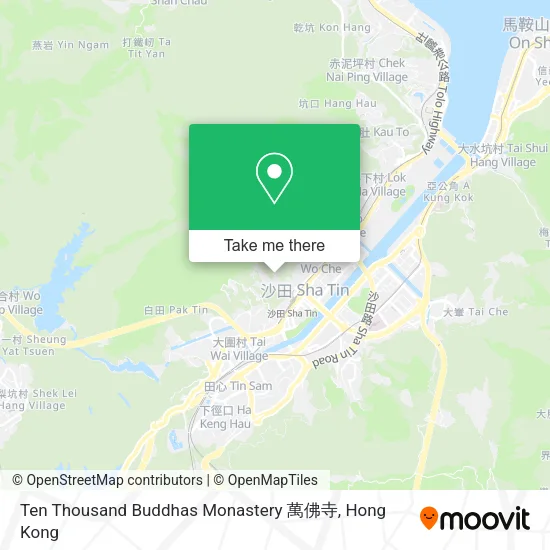Ten Thousand Buddhas Monastery 萬佛寺 map