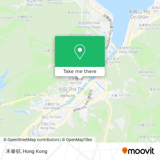 禾輋邨 map