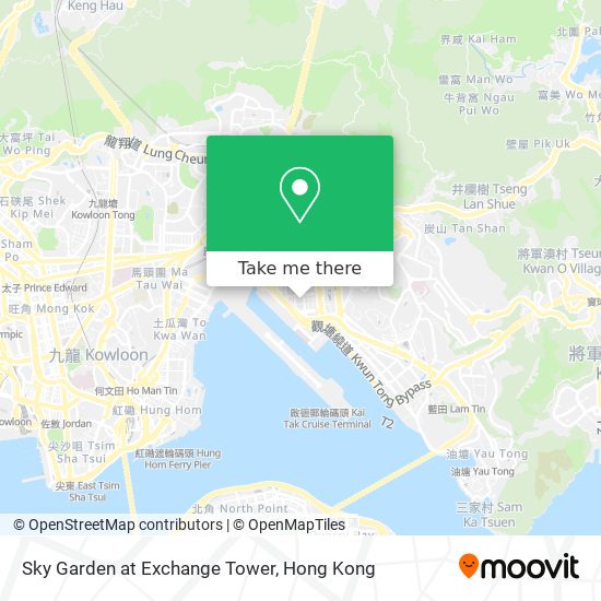 Sky Garden at Exchange Tower map